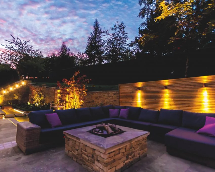 Outdoor landscape project by WaterPro's