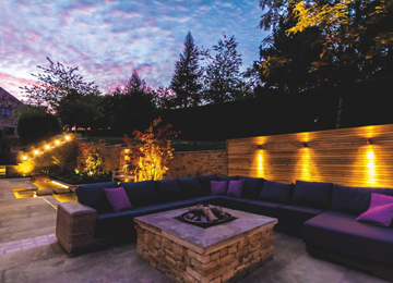 Garden lighting design, installation and repairs